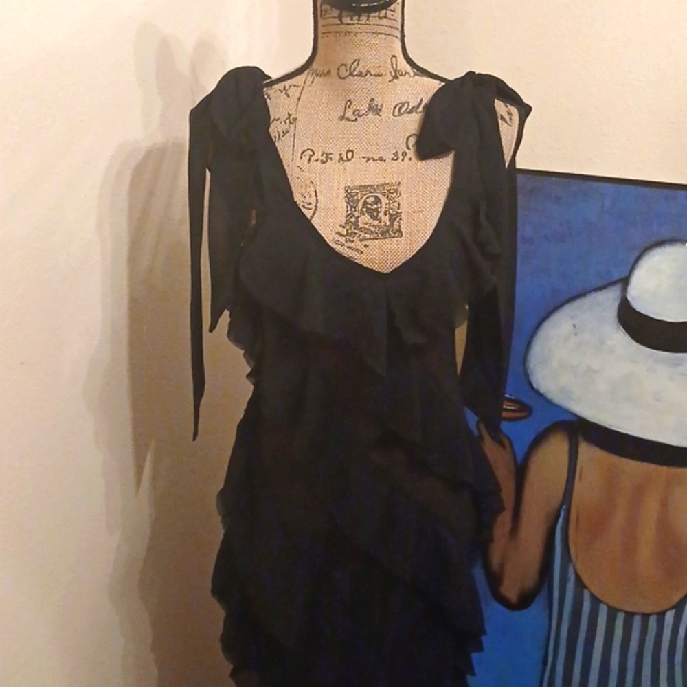 Widow Mesh Ruffle Maxi Dress - Picture 6 of 10